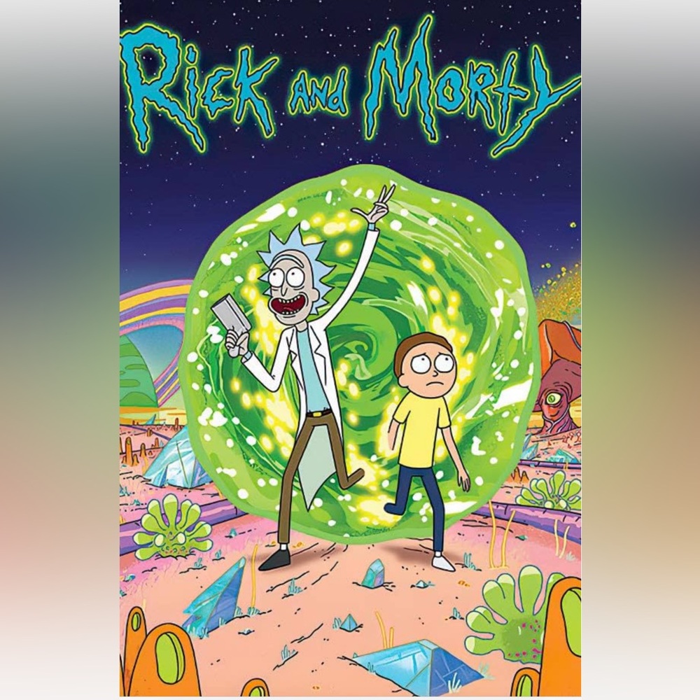 Rick and morty blanket